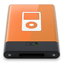 Orange iPod W Icon 128x128 png